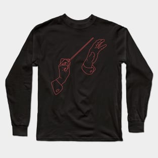 minimalistic music hand Long Sleeve T-Shirt